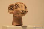 Museo Archeologico Kerkouane, scultura testa di capra, Tunisia.