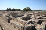 Kerkuane, che domina l'antica città punica, Tunisia.
