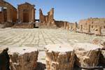 Sbeïtla, Capitol, alte colonne di terreno, Tunisia.