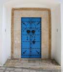 Sidi Bou Said tipico vecchio telaio della porta, Tunisia.