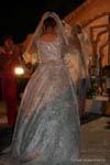 Vestito indietro vista, matrimonio Teboursouk della sposa, Tunisia.