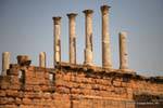 Thuburbo Majus, Capitol sovrapposto colonne, Tunisia.