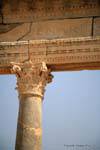 Thuburbo Majus, marmo Capitol Pronao Carrara, Tunisia.