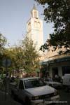 Tunisi strada moschea di Al Jazeera, Tunisia.