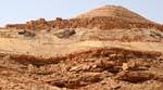 Veduta del borgo fortificato Ksar Guermessa, Tunisia.