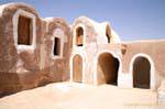 Ghorfas rimane, Ksar Haddada, Tunisia.