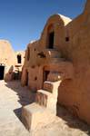 Low Ghorfa per i cereali, Ksar Ouled Soltane, Tunisia.