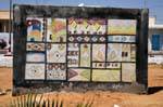 Parete colorata, Mahares, Tunisia.
