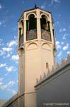 Haj Mustapha Hamza minareto moschea, Mahdia, Tunisia.