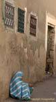 Mendicante a Sfax corsia, Tunisia.