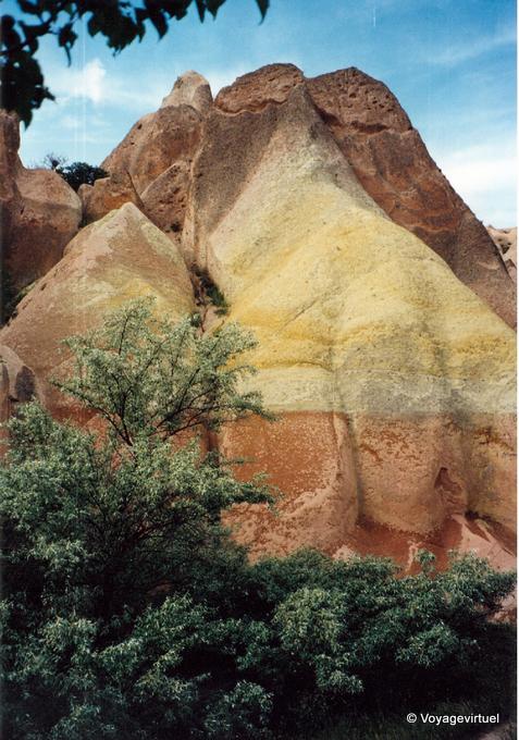 Colored strati vulcanico, Cappadocia - Turchia