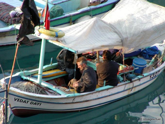Preparazione di pesca, Antalya - Turchia
