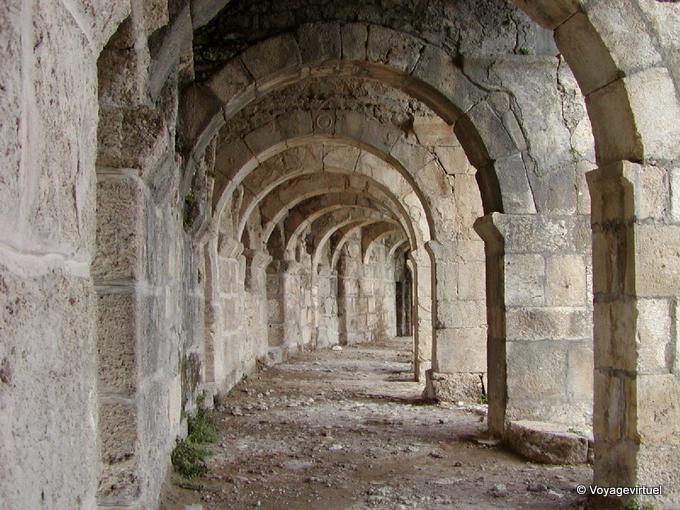 Arcades del teatro romano, Aspendos - Turchia