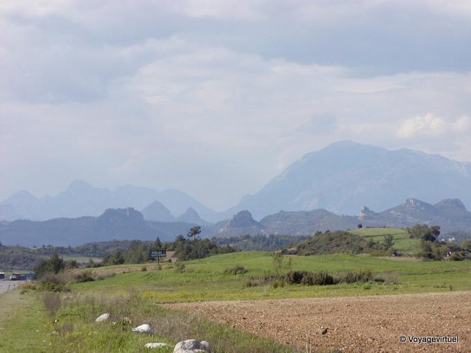 Paesaggio nella zona Manavgat - Turchia
