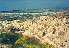 Panorama da parte della Cappadocia, Turchia.